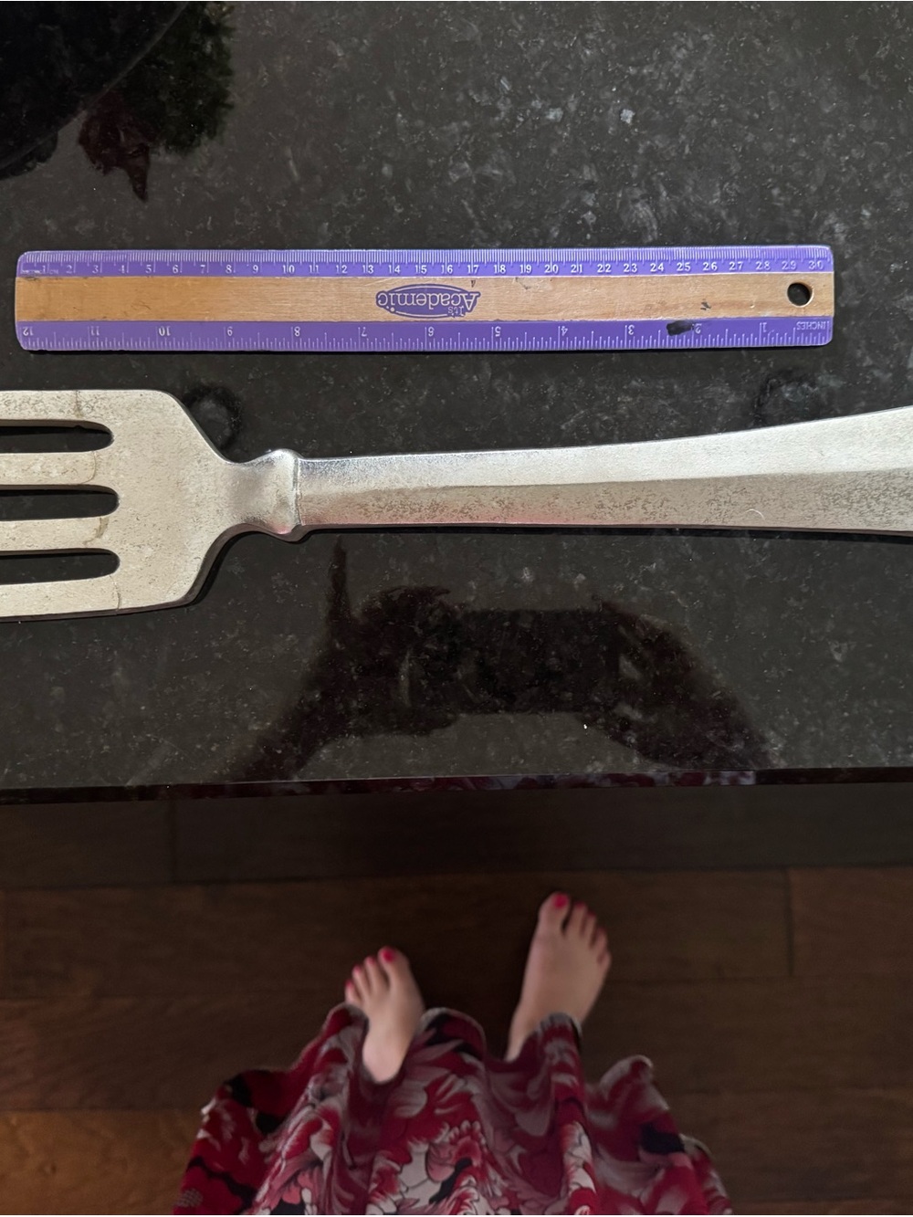 Kirkland Signature Large Stainless Serving Fork - Silver